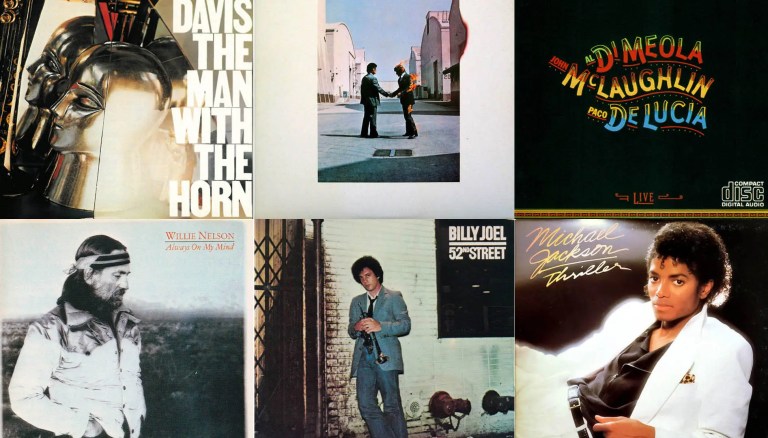 Collage de diversos discos lanzados en 1982